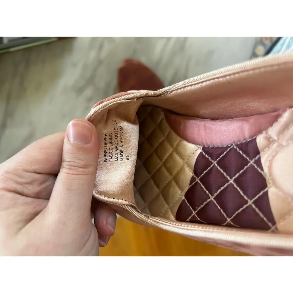 Birdies Starling Pink Velvet Slip On Loafer